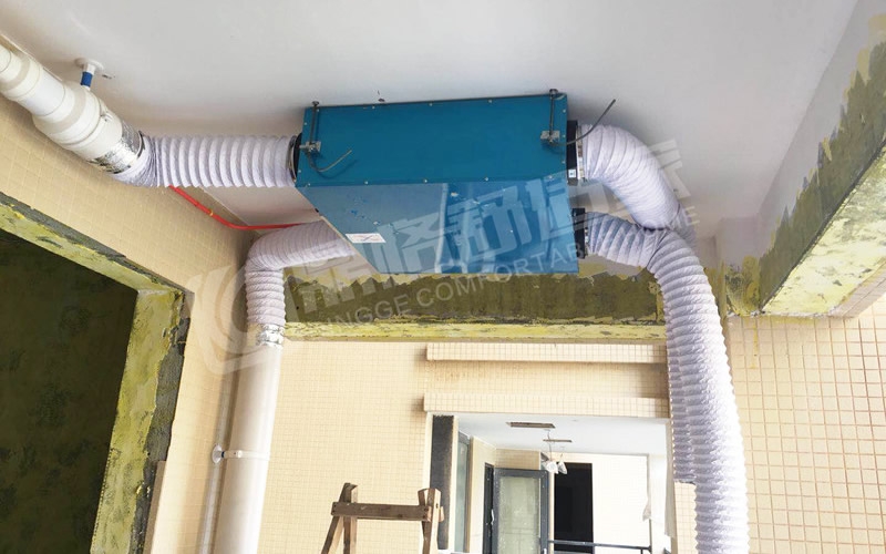 【光华欣苑】美国百朗Smarto家用PM2.5空气净化新风系统安装