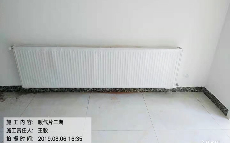 【大庆蜀苑108-2-102】德国威能暗装暖气片安装完工案例