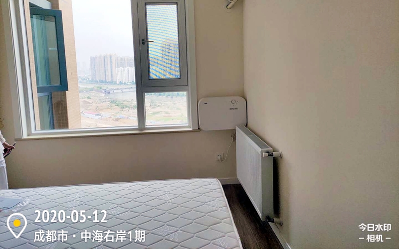 【中海右岸10-1606】美国布朗壁挂式新风系统安装