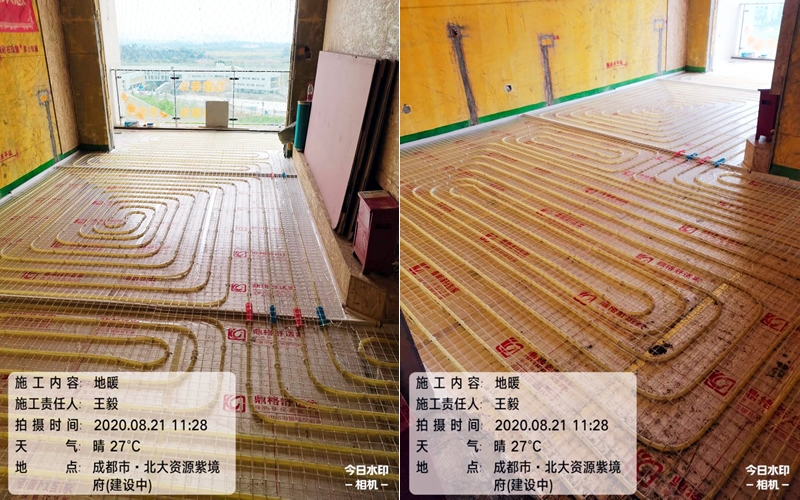 【北大资源紫镜府6-1003】德国威能地暖安装施工案例