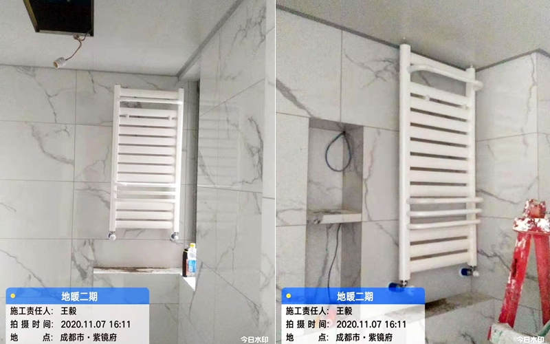 【北大资源紫镜府9-2400】德国威能地暖安装施工案例