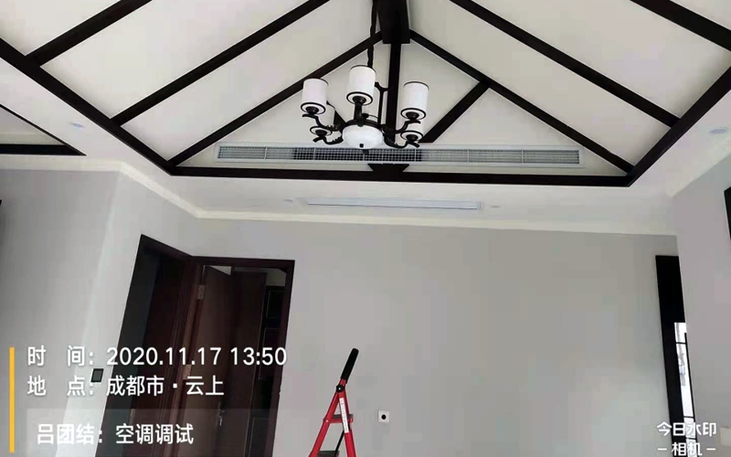 【大邑云上15-2】日立家用中央空调多联机安装