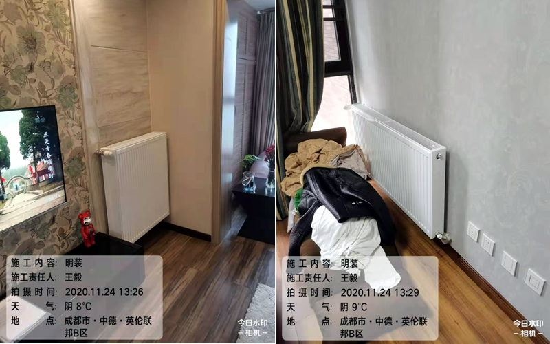 【中德英伦联邦 8-1-1801】德国威能明装暖气片安装施工