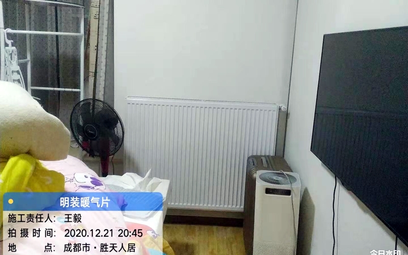 【胜天人居2-1-206】德国威能明装暖气片安装施工