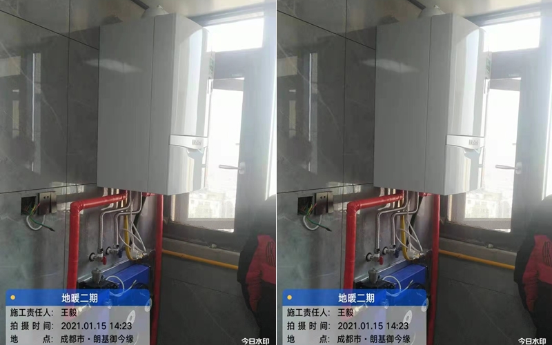 【朗基御今缘7-1-2700】德国威能地暖安装施工案例