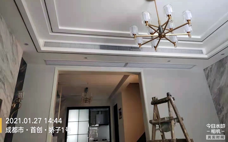 【娇子一号43-7】日立家用中央空调风口安装调试