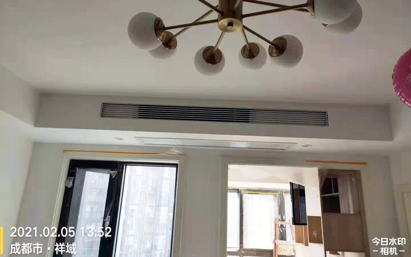 【金沙祥域6-1-1300】日立家用中央空调变频风管机安装