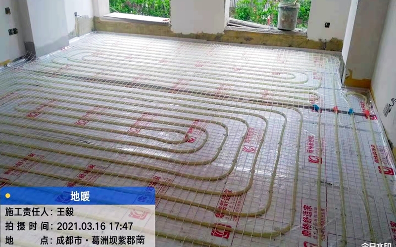 【葛洲坝紫郡兰园11-3-100】德国威能地暖安装施工案例