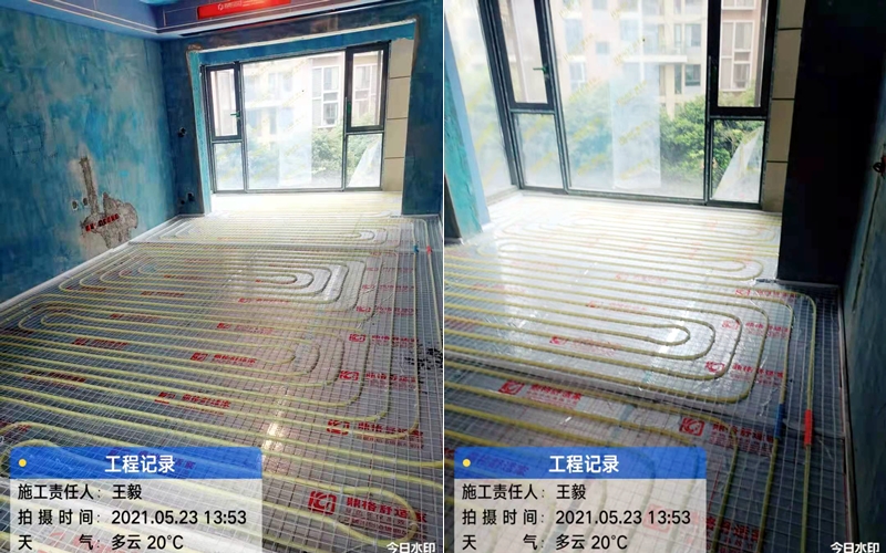 【电建洺悦锦园1-301】德国威能地暖安装施工案例