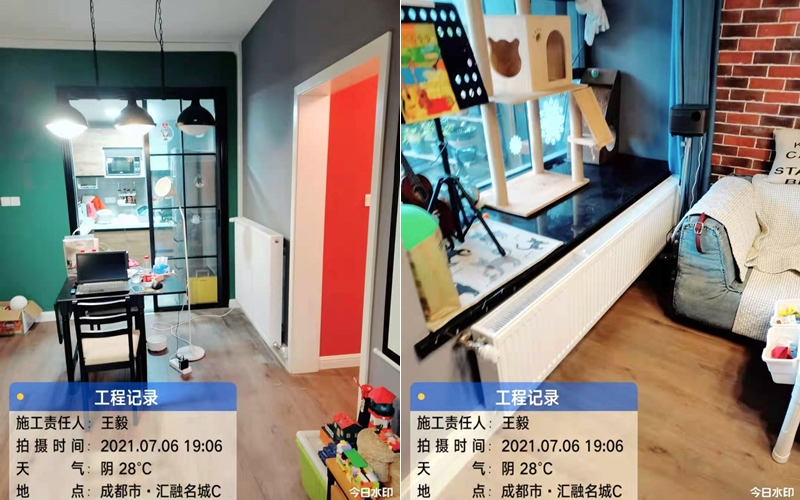 【汇融名城c区2-1-2-6】德国威能明装暖气片安装施工