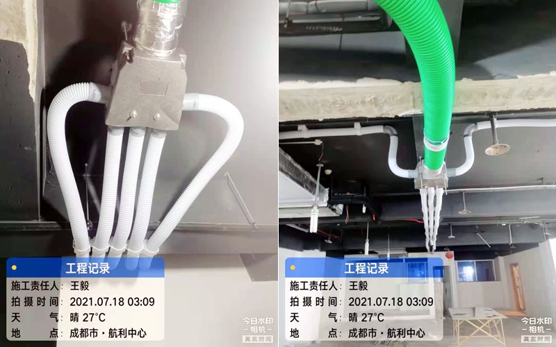 【航利中心2-1--】恒大净化新风系统安装施工