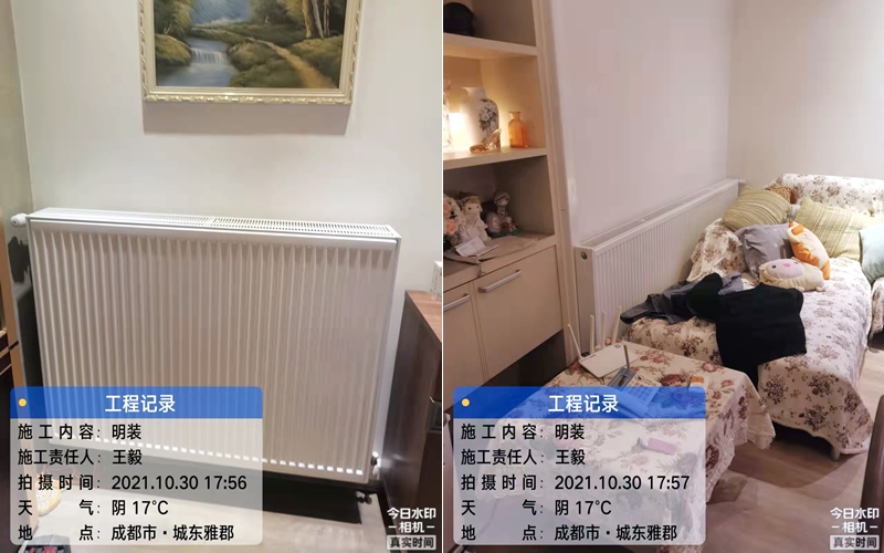 【城东雅郡3-2-602】德国威能明装暖气片安装施工