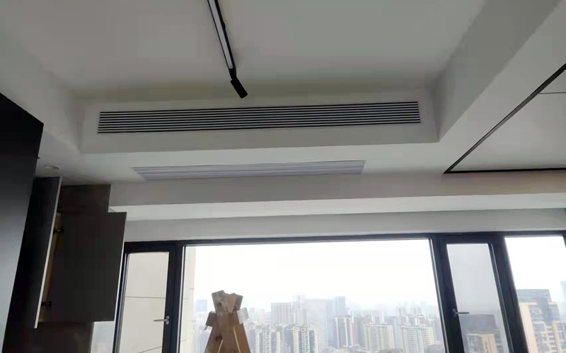 【电建洺悦锦园1-45--】日立家用中央空调风管机安装