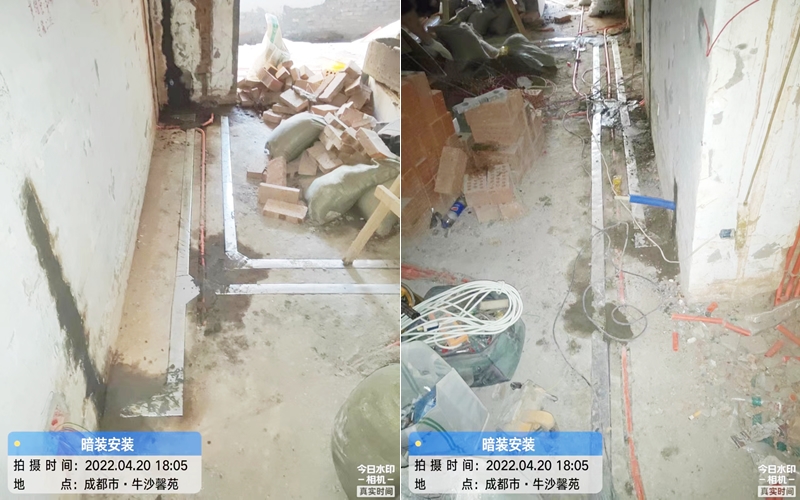 【牛沙馨苑3-2-102】德国威能暗装暖气片安装施工