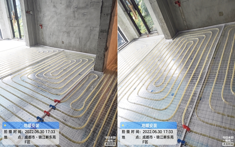 【东苑F区5-1-303】德国威能地暖安装施工案例