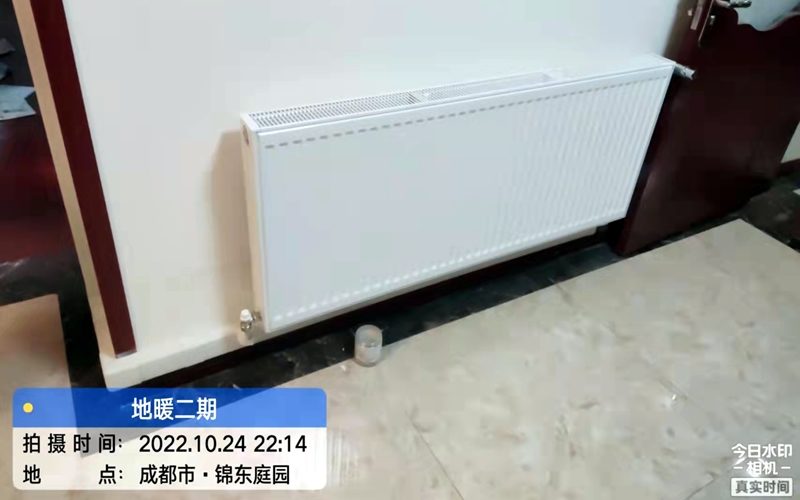 【锦东庭苑15-1201】德国威能明装暖气片安装施工
