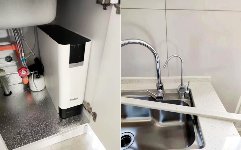 【融创玖阙府5号地1-2-402】德国威能末端直饮机+滨特尔管线机安装