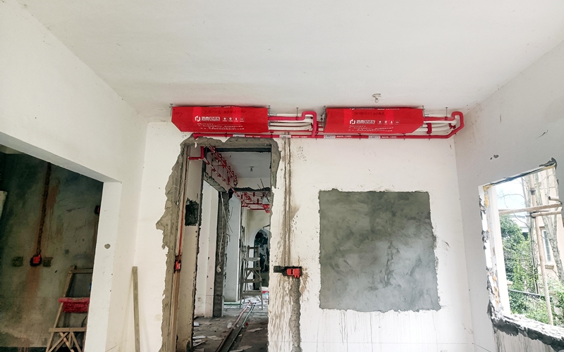 【蒲江大溪谷香溪8-栋】日立家用中央空调多联机安装