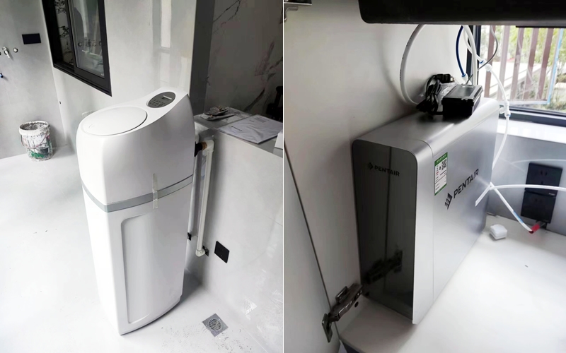 【天府上城12-2-302】美国滨特尔中央软水机和末端直饮机安装