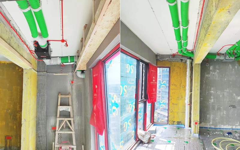 【千川阅北区8-1-701】日立PM2.5净化新风系统安装