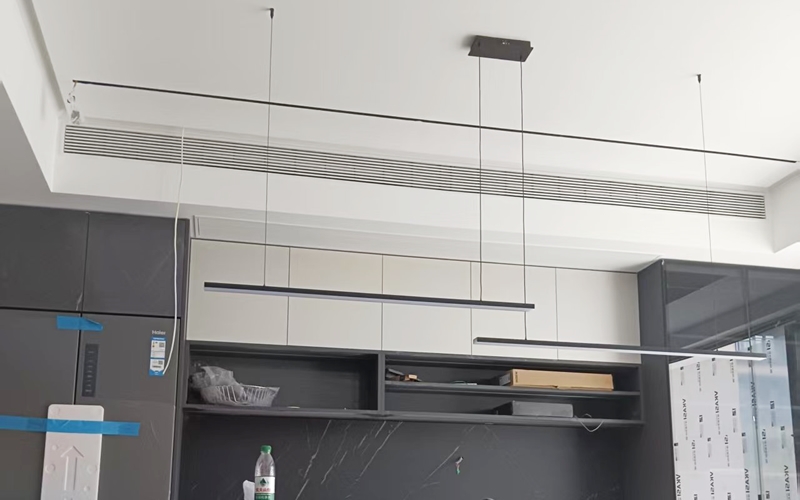 【金茂逸墅10-2-301】日立家用中央空调风口安装调试