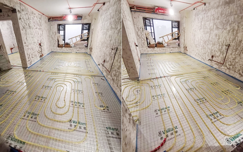 【世龙公馆1-1-2008】德国威能地暖安装施工案例