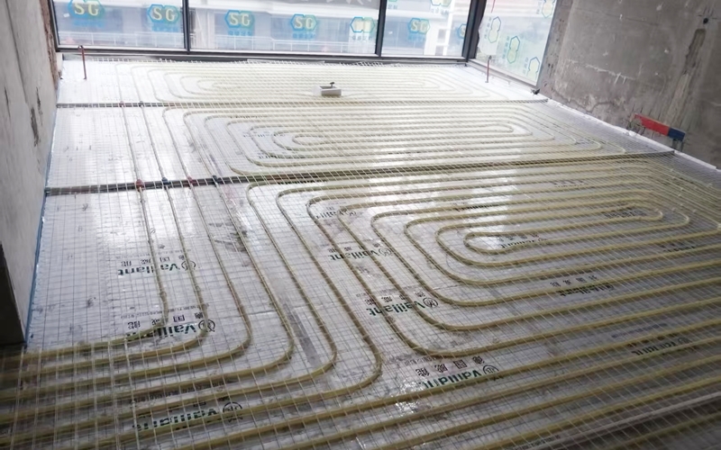 【人居九林语瀚岳阁2-1-1001】德国威能地暖安装施工案例