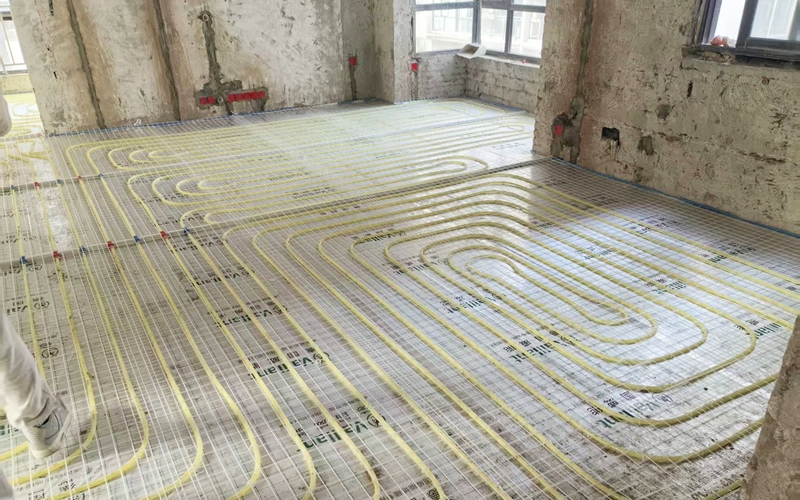 【蓝光凯丽美域6-1101】德国威能地暖安装施工案例